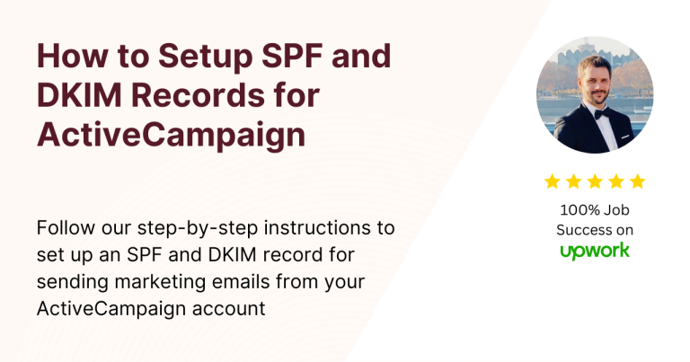 How to Setup SPF and DKIM Records for ActiveCampaign
